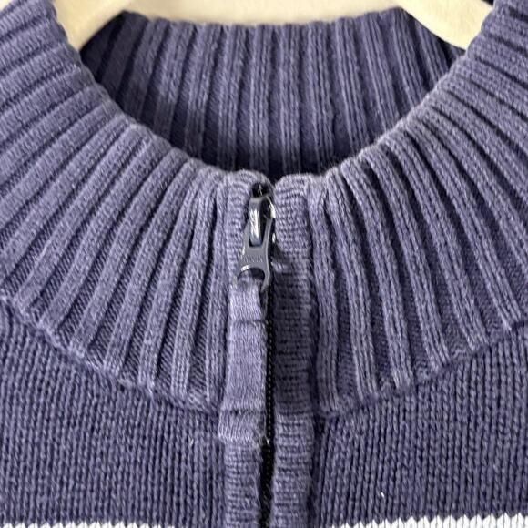 Vintage Y2K St. John’s Bay Quarter Zip Knitted Sweater Women’s Size XL Blue - Picture 3 of 7